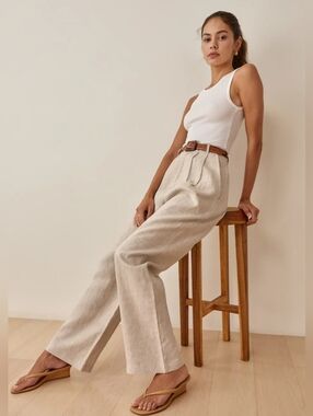 Reformation Vesta Pant Oatmeal